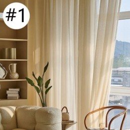 Moderne Jacquard-Gardin I Tyl, Specialfremstillet Til Stue, Soveværelse