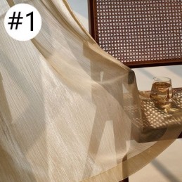 Moderne Jacquard-Gardin I Tyl, Specialfremstillet Til Stue, Soveværelse
