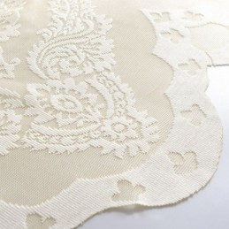Europa Broderi Tyl Gardiner Romantiske Semi Transparente Jacquard Vinduesgardiner