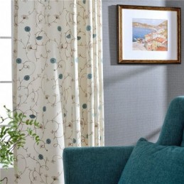 Japanske Enkle Gardiner, Der Er Skræddersyet Efter Mål, Gardinfrisk Broderi