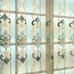 Europæisk Elegance, Transparent Gardin, Specialfremstillet Gardinpanel Til Stue, Soveværelse
