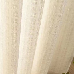 Plaid Jacquard Tyl Gardiner Vinduesskærm Til Stuen