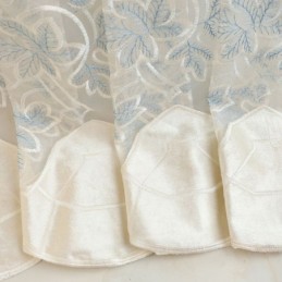 Luksuriøst Tylgardin, Målrettet Gardin, Blomsterbroderet Voile Til Stuen