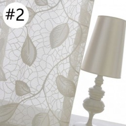 Bladformet Tylgardin, Skræddersyet Gardin, Moderne Vinduesgardiner, Voile, Gaze, Til Stue, Soveværelse
