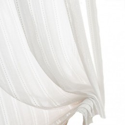 Moderne Broderede, Transparente Voilegardiner, Stribet Tylgardin, Specialfremstillet Gardin Til Stuen