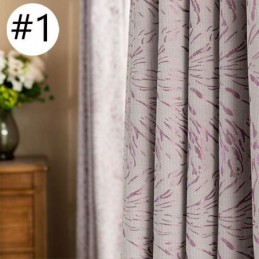 Moderne Mørklægningsgardiner I Jacquard Til Stuen, Specialfremstillet Efter Mål