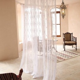 Broderet Tylgardin, Skræddersyet Gardin, Europæisk, Transparent Voile Til Stuen