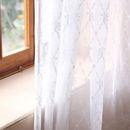 Broderet Tylgardin, Skræddersyet Gardin, Europæisk, Transparent Voile Til Stuen