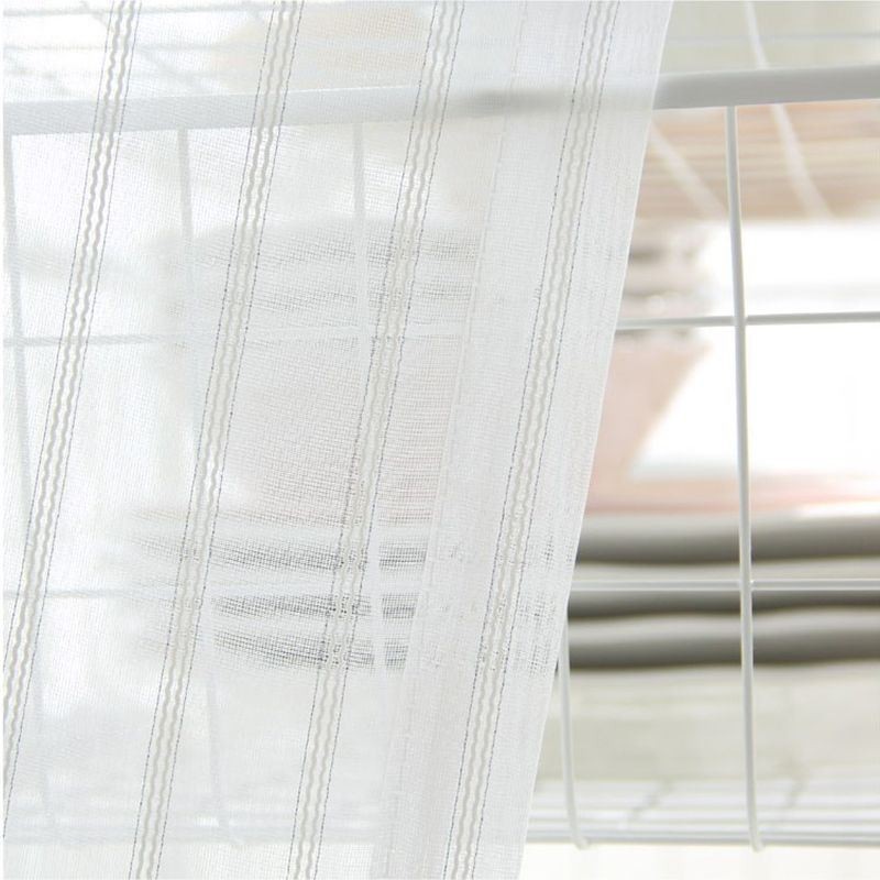 Moderne Broderede, Transparente Voilegardiner, Nordisk Tylgardin, Specialfremstillet Gardin Til Stuen