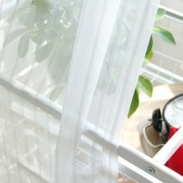 Moderne Broderede, Transparente Voilegardiner, Nordisk Tylgardin, Specialfremstillet Gardin Til Stuen
