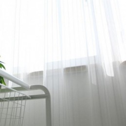 Moderne Broderede, Transparente Voilegardiner, Nordisk Tylgardin, Specialfremstillet Gardin Til Stuen