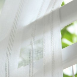 Moderne Broderede, Transparente Voilegardiner, Nordisk Tylgardin, Specialfremstillet Gardin Til Stuen