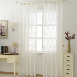 Hvidt, Transparent Gardin,...