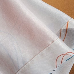 Gardinernordisk Stilovale Gardiner Med Print