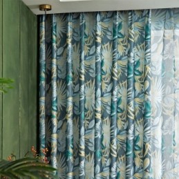 Amerikansk Gardin Efter Mål Gardinplantetryk