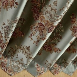 Klassisk Max Mørklægningsgardin Skræddersyet Gardin Præget Simulering Jacquard Soveværelse