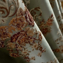 Klassisk Max Mørklægningsgardin Skræddersyet Gardin Præget Simulering Jacquard Soveværelse