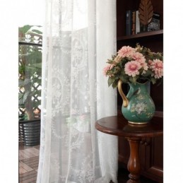 Europæisk Stil, Transparent Gardin, Skræddersyet Gardinpanel, Blonderosa Og Spejlgardin, Voile, Balkon, Karnap, Et