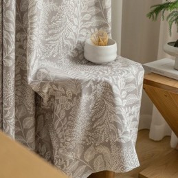 Gardiner Med Bladprint I Amerikansk Stil I Polyester