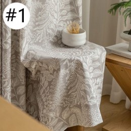Gardiner Med Bladprint I Amerikansk Stil I Polyester