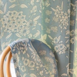 Amerikanske Gardiner I Blomsterprint