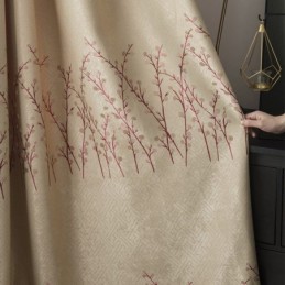 Gardin Efter Mål Gardin Amerikansk Plante Jacquard