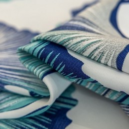 Gardin Efter Mål I Nordisk Stil Med Bladprint