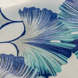 Gardin Efter Mål I Nordisk Stil Med Bladprint