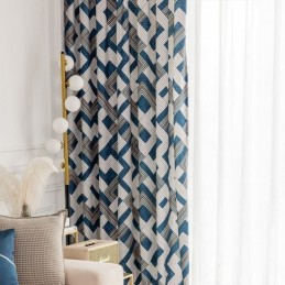 Chenillegardiner Geometrisk...