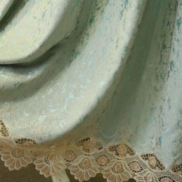 Chenille Semi-Mørklæggende Gardin Specialfremstillet Gardin Europæisk Blomsterbroderi Til Stue Soveværelse