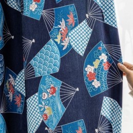 Chenille Gardiner Nordic Fan Sub Printed Blackout