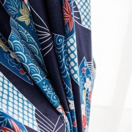 Chenille Gardiner Nordic Fan Sub Printed Blackout