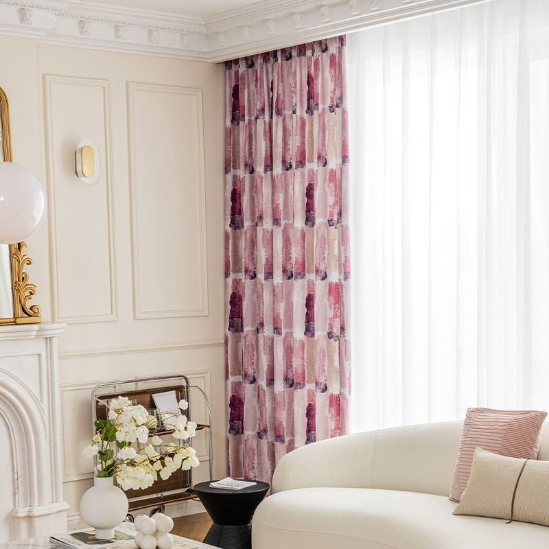 Mørklægningsgardiner Nordisk Chenille Print