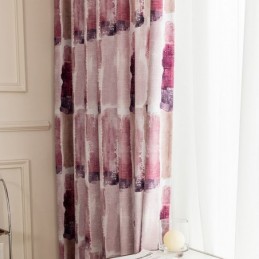 Mørklægningsgardiner Nordisk Chenille Print
