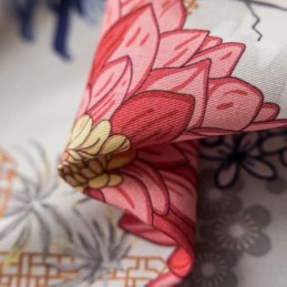 Nordisk Stil Gardin Skræddersyet Gardin Bomuld Med Blomsterprint