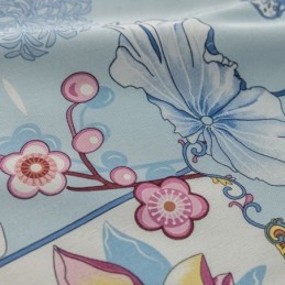 Nordisk Stil Gardin Skræddersyet Gardin Bomuld Med Blomsterprint