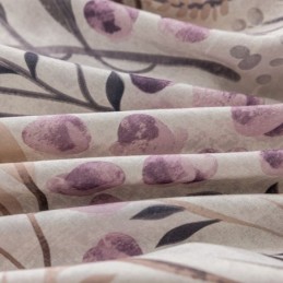 Nordisk Gardin I Specialfremstillet Bomuldsgardin Med Planteprint