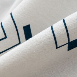 Geometrisk Trykt Hørgardin Skræddersyet Gardin I Nordisk Stil Til Stue/Soveværelse