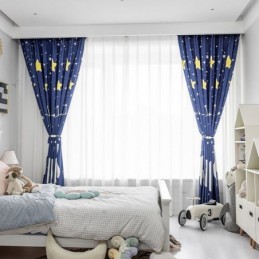 Bomuldsgardin, Specialfremstillet Gardin, Børnestil, Isbjørneprint
