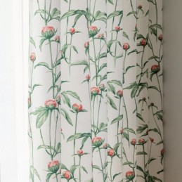 Nordisk Stil Gardin Skræddersyet Gardin Plantetrykt Polyester