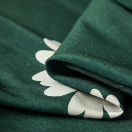 Bomuldsgardin Efter Mål Gardin Med Blomsterprint I Nordisk Stil