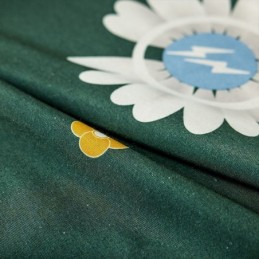 Bomuldsgardin Efter Mål Gardin Med Blomsterprint I Nordisk Stil