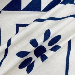 Nordisk Stil Linnedgardiner Geometrisk Trykt Til Stue Soveværelse