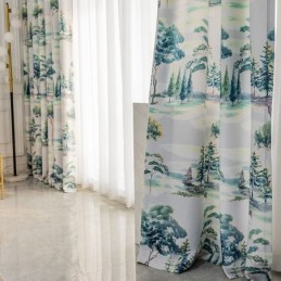 Gardiner I Skovtryk I Amerikansk Stil