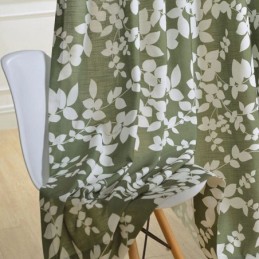 Mørklægningsgardin Skræddersyet Gardin I Nordisk Stil Med Blomsterprint Til Stue Og Soveværelse