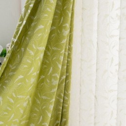 Mørklæggende Gardin I Bomuld, Specialfremstillet, Gardinranke, Broderet, Nordisk Stil Til Stue, Soveværelse