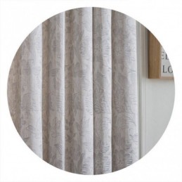 Nordisk Mørklægningsgardin, Specialfremstillet, Gardin I Hør, Plante, Jacquard, Til Stue, Soveværelse