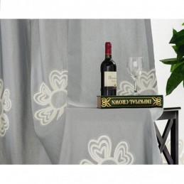 Nordisk Stil Broderet Gardin Skræddersyet Gardinblomst Polycotton Til Stue Soveværelse