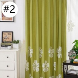Nordisk Stil Broderet Gardin Skræddersyet Gardinblomst Polycotton Til Stue Soveværelse