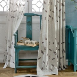Nordisk Mørklægningsgardin Specialfremstillet Gardin Fiskebensgardin Jacquard Til Stue Soveværelse